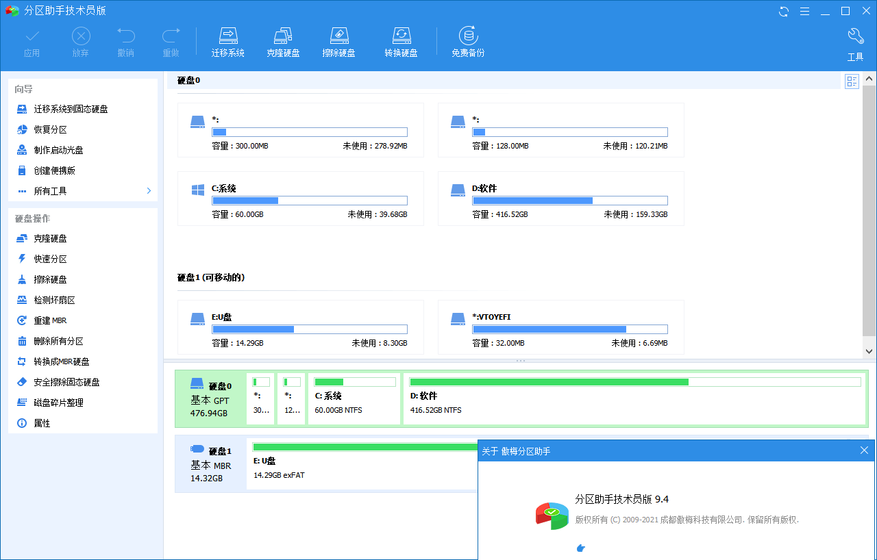 分区助手技术员v10.8.0特别版-胖大海博客资源网