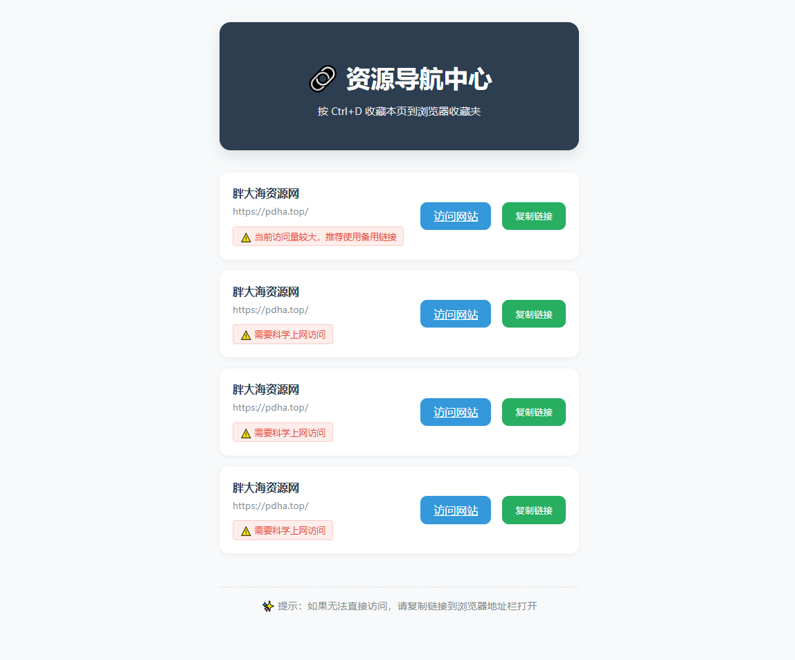 发布页原创源码-HTML-胖大海博客资源网